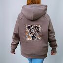 Ciepła bluza damska MEGI z haftem PIES ELEGANT