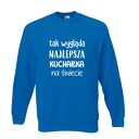 Bluza z nadrukiem, prezent najlepsza kucharka, urodziny, restauracja, gastronomia