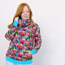 Bluza damska Z KOMINEM kolorowa protea