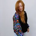 Bluza damska LOVA łowicki czarny