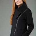 Ręcznie robiona bluza Ragini czarna ze stójką na zamek