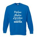 Bluza z nadrukiem, prezent najlepsza siostra, sis, koszulki dla sióstr, urodziny