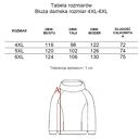 Bluza damska z kominem EKSPRESJA - Zielona Nitka (handmade)