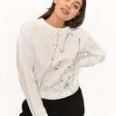 Bluza Happy ecri malowana