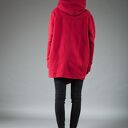 Asymetryczna bluza Ashmita z kapturem i zamkiem - NavahoClothing
