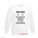 Bluza z nadrukiem dla taty, prezent najlepszy, urodziny tatusia, święta, od dzieci