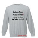 Bluza z nadrukiem dla taty, prezent najlepszy, urodziny tatusia, święta, od dzieci