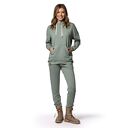 Bluza damska Sage Green - biobawełna GOTS i milutki kaptur