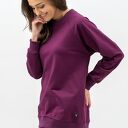 Bluza damska raglan Basic Adalet bakłażan