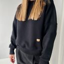 Verona - czarna bluza boho z frędzlami (oversize) 