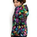 Bluza damska WERKA Kolorowa Monstera z kapturem (handmade)
