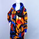 Ręcznie szyta bluza damska rozpinana Bauhaus Style Margot - rozm. XL