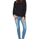 Sportowa bluza z kapturem t190, czarny