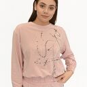 Bluza Happy malowana różowa