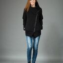 Bluza Ragini czarna ze stójką na zamek