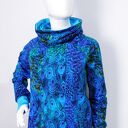 Bluza damska z kominem pawie piórka