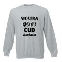 Bluza z nadrukiem, prezent najlepsza siostra, sis, koszulki dla sióstr, urodziny