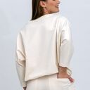 Bluza Verona Wanilia - wygodna bluza damska wiązana, hand-made