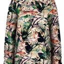 bluza kanurka w gepardy, oversize z dużym kapturem