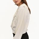 Bluza Happy ecru - malowana bluza damska