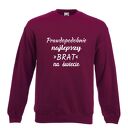 Bluza z nadrukiem dla brata, prezent najlepszy brat, urodziny brother, święta