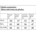 Stylowa bluza na wysokiej stójce z zamkiem - bufiaste rękawy