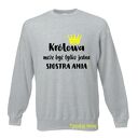 Bluza z nadrukiem, prezent najlepsza siostra, sis, koszulki dla sióstr, urodziny