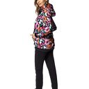 Bluza damska Floral Bloom z kapturem - slow fashion z GOTS