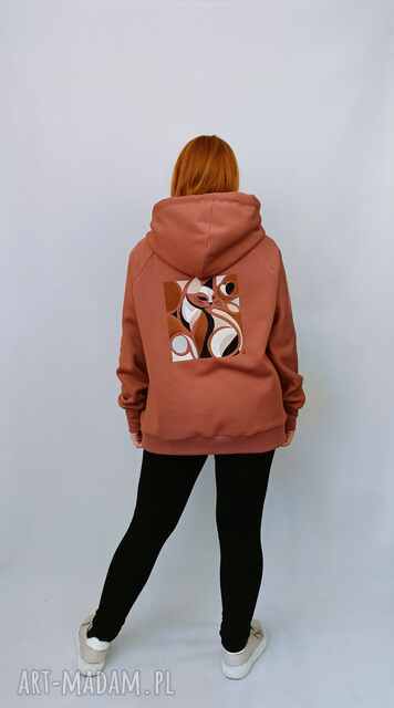 Ciepła bluza damska MEGI z haftem KOT ELEGANT