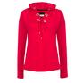 czerwone bien fashion bluza damska z kapturem taliowana hoodie kaptur