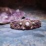 fioletowe na bransoletka “altair" - szczęśliwa gwiazda artystyczna kompozycja amulet na szczęście kamienie półszlachetne