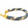 Elegance Gold - beadwork bead crochet koralikowa