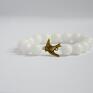 Bracelet by SIS oryginalne kamienie by: elegancka bransoletka z białego prezent jaskółka