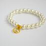 Bracelet by SIS: pacyfka w perłach bransoletka złoty