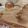 Art Soller Oryginalna mosiężna - biżuteria - mosiądzu złota bransoleta