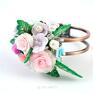 Lili Arts - Róże - ręcznie robiona kwiaty bransoletka