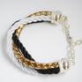 by Bracelet by SIS: Elegancka ze sznurków - złoto bransoletka