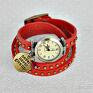 Wrzosowisko Zegarek motywujący czerwony - bransoletka swarovski