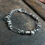 metaloplastyka srebro bransoletka ze unisex handmade