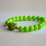 howlit bracelet by sis: zielony budda w koralach