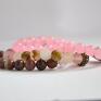 Bracelet by SIS: cyrkoniowy budda w jadeicie jasno różowym - prezent cyrkonie modna