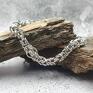 Omnis Lapis stal biżuteria bransoletka chainmaille - rockowa plecionka