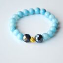 Bracelet by SIS: marmur błękitny