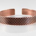 Rybia łuska - miedziana bransoletka 1 cm (2100 -07) III