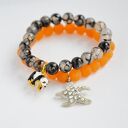 Bracelet by SIS: charmsa panda w agacie