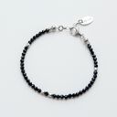 Bransoletki z kamieni granat spinel i srebro