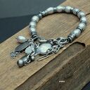 Srebrne perły - bransoletka 026