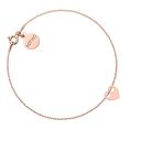 Bransoletka z serduszkiem z różowego złota