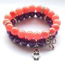 Bransoleta coral jade&bow