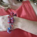 Bransoletka czerwono-granatowa boho i folk - rozmiar uniwersalny Box X1